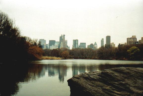 Blick vom Central Park auf die Skyline